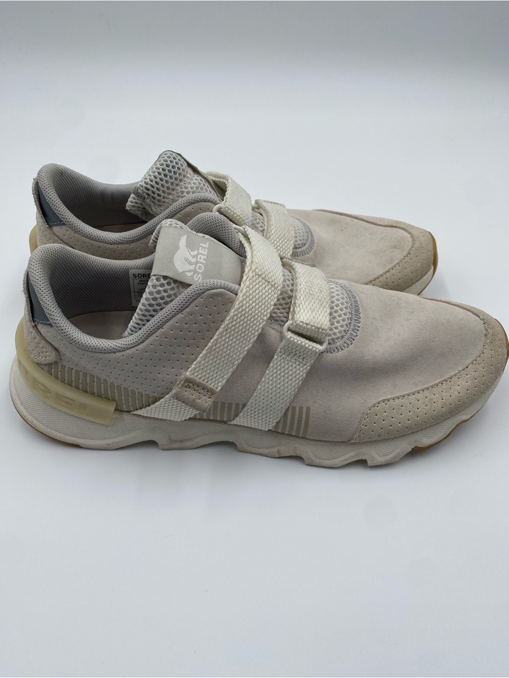 Sorel Kinetic Off White Strap Sneakers W10